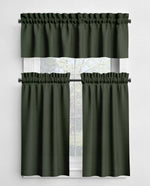 Green Cotton Cafe Curtains & Valances – Pistachio, Cactus, Pine