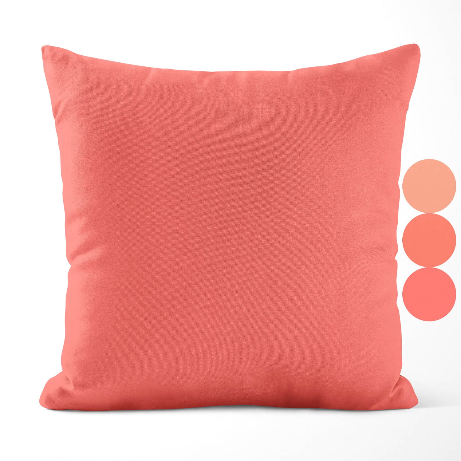 Peach & Coral Cotton Pillow Covers and Euro Shams – Custom Sizes