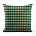 Green & Tan Plaid Pillow Covers and Euro Shams – Rustic Farmhouse Style