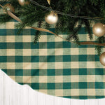 Green & Tan Buffalo Check Tree Skirts – Farmhouse Christmas