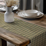 Tan and Black Plaid Table Runners – Primitive Farmhouse Style