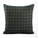 Primitive Country Pillow Covers and Euro Shams – Black & Tan Plaid