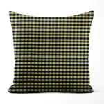 Primitive Country Pillow Covers and Euro Shams – Black & Tan Plaid