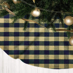 Black & Tan Plaid Buffalo Check Christmas Tree Skirts – Primitive Farmhouse Style
