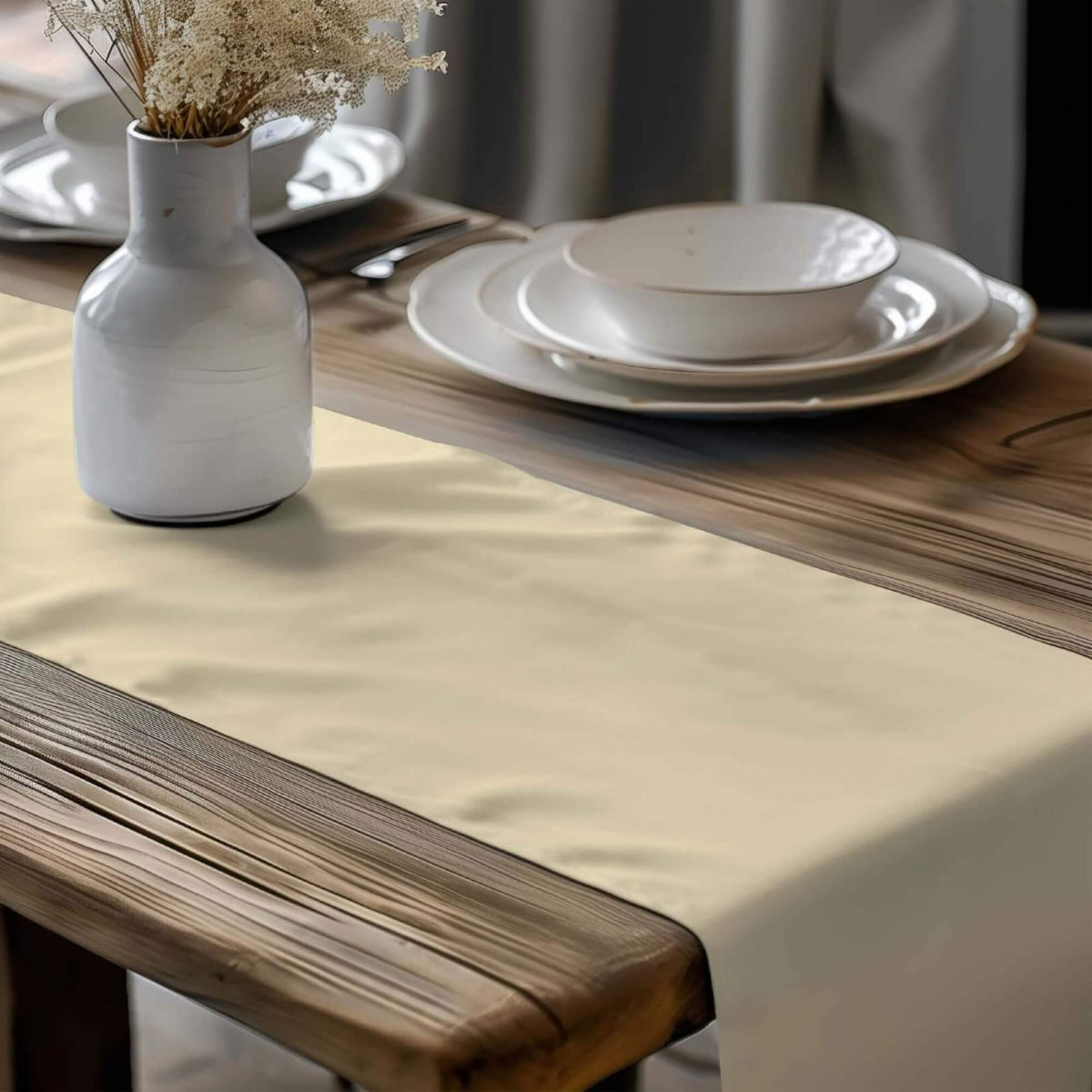 Cream & Brown Table Runners and Placemats – Tan, Mocha & Cocoa Hues