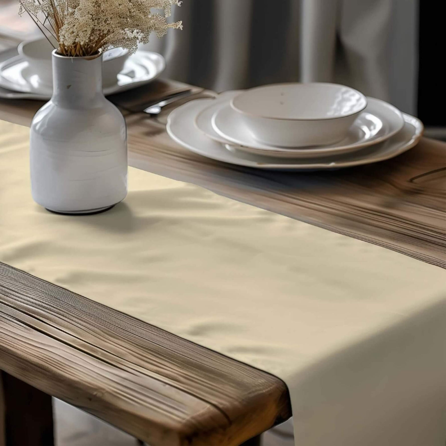Cream & Brown Table Runners and Placemats – Tan, Mocha & Cocoa Hues