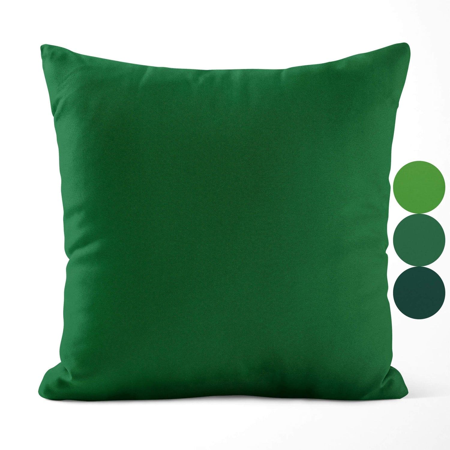 Shamrock, Dill, and Christmas Green Throw Pillow Covers and Euro Shams