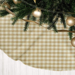 Cream & Beige Plaid Christmas Tree Skirts – Farmhouse Style