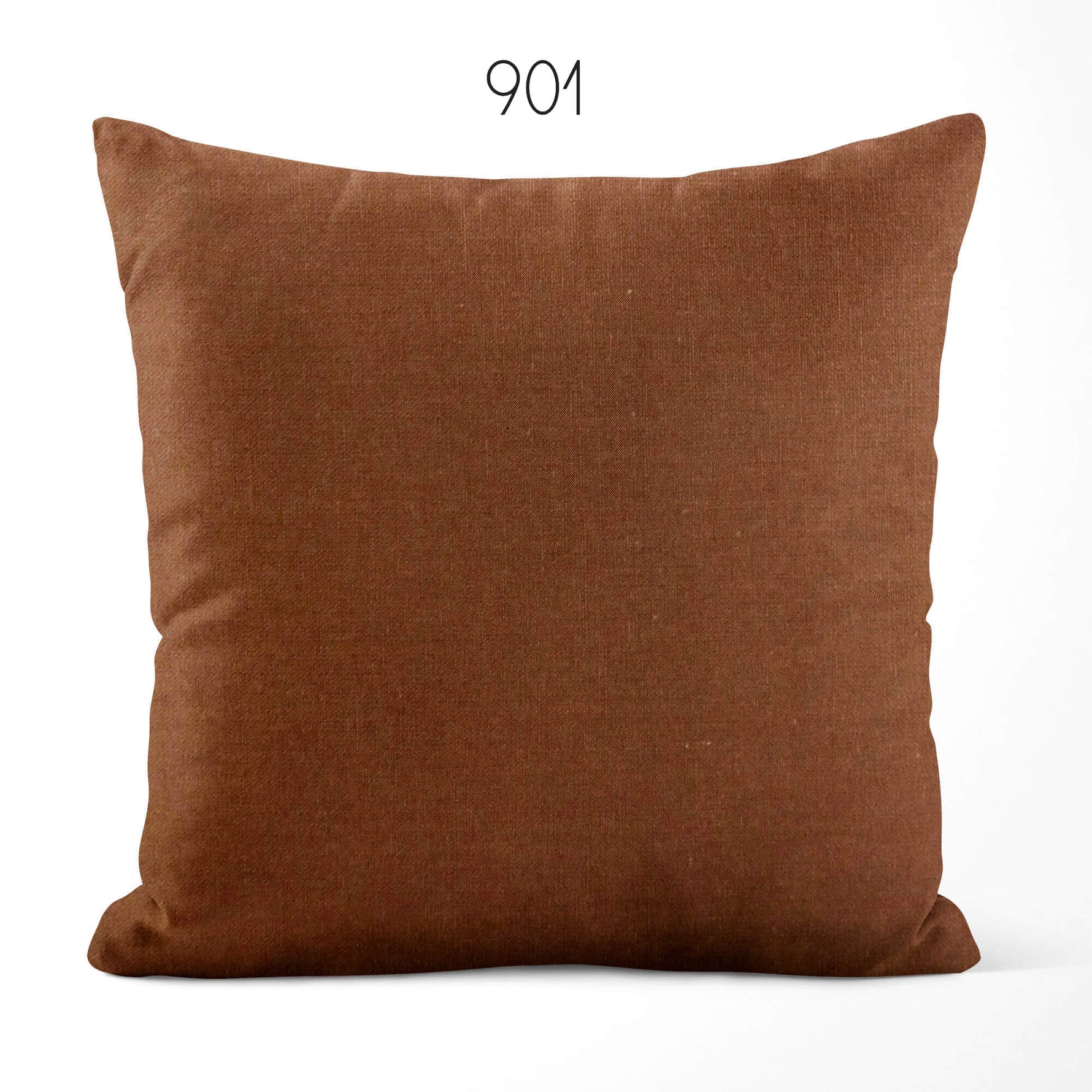 Solid Brown Homespun Rustic Country Throw Pillow Covers