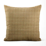 Brown & Tan Plaid Pillow Covers and Euro Shams – Rustic Farmhouse Style