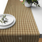 Brown Plaid and Check Homespun Rustic Country Table Runners
