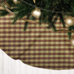 Brown & Tan Plaid Christmas Tree Skirts – Rustic Farmhouse Style
