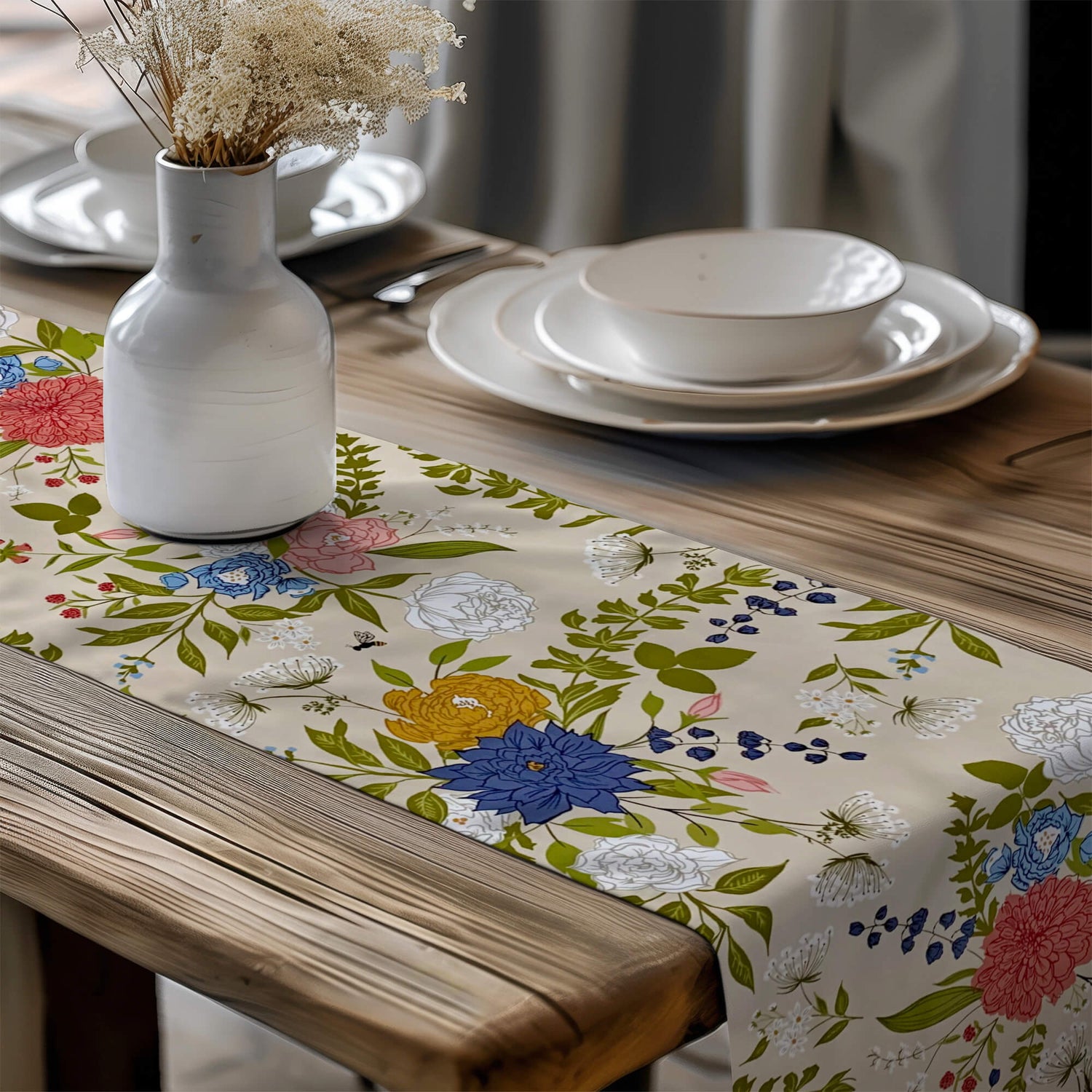 Enchantment Floral Table Runners and Placemats