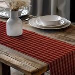 Red Plaid Table Runners – Rustic Farmhouse Decor