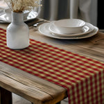 Red Plaid Table Runners – Rustic Farmhouse Decor