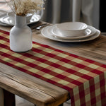 Red Plaid Table Runners – Rustic Farmhouse Decor buffalo check