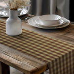 Brown Plaid Table Runners – Rustic Country Charm