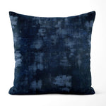 Abstract Blue Pillow Covers and Euro Shams – Denim & Nocturne Grunge