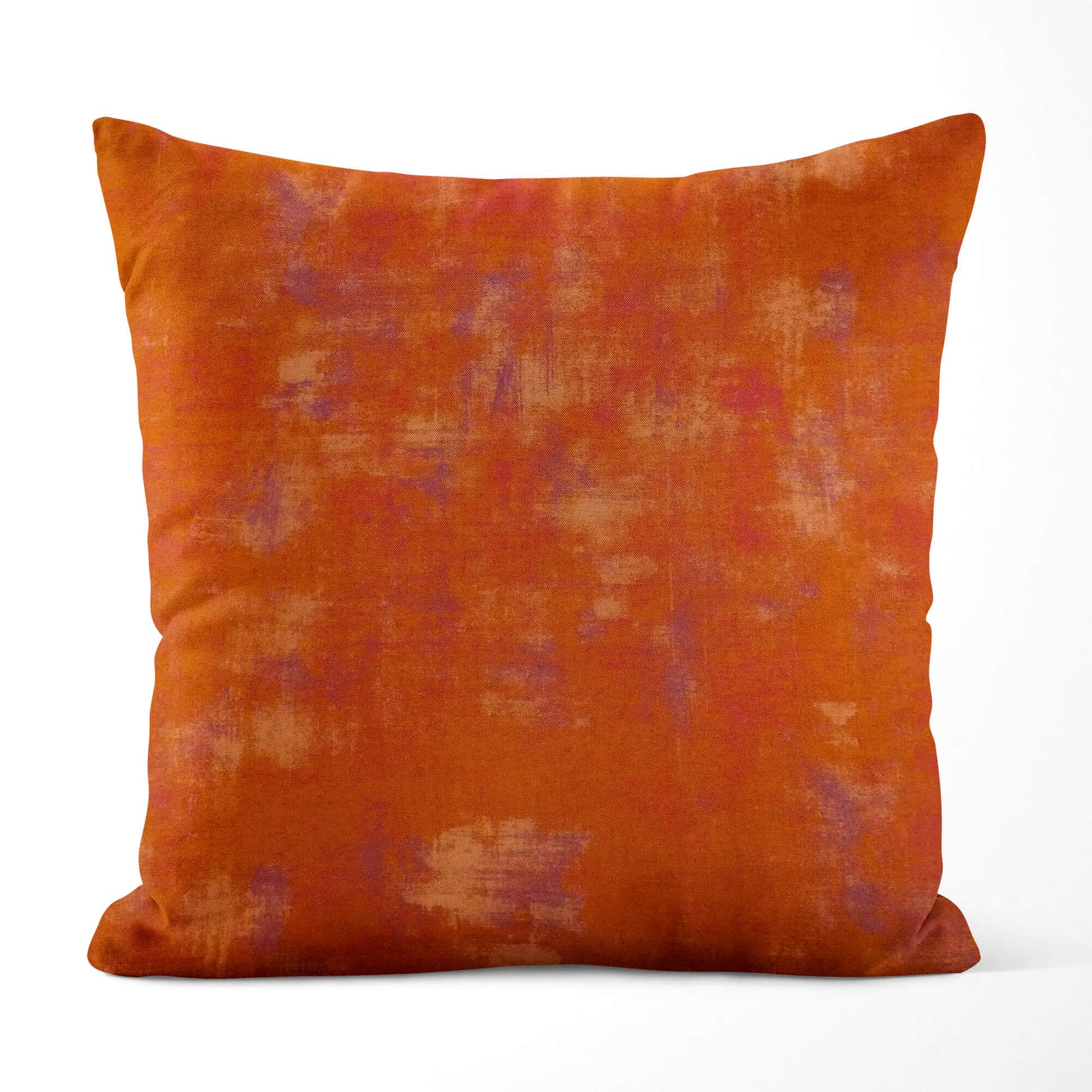 Abstract Grunge Pillow Covers – Gold & Pumpkin Orange Shades