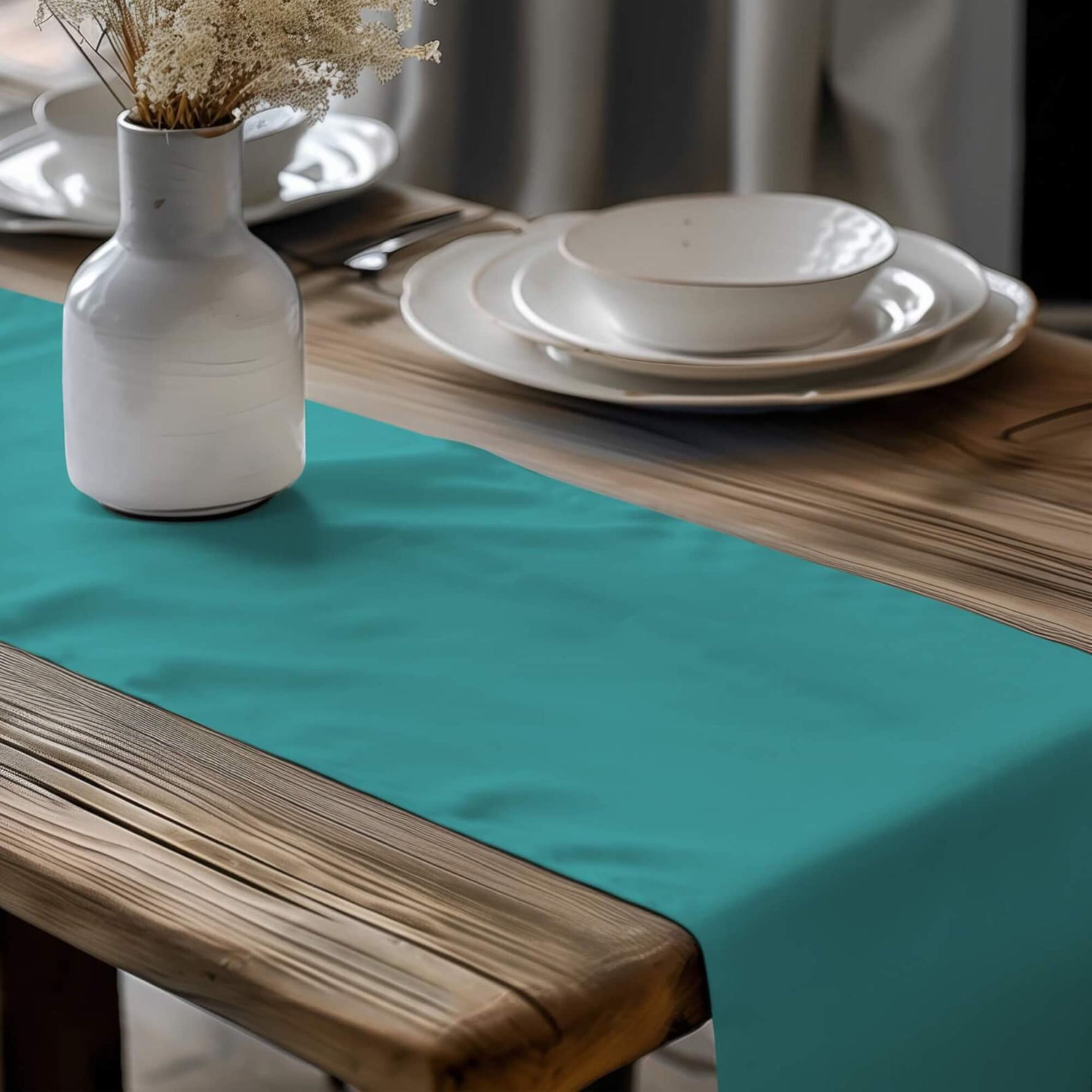 Aqua & Teal Table Runners and Placemats – Lagoon, Scuba & Caribbean