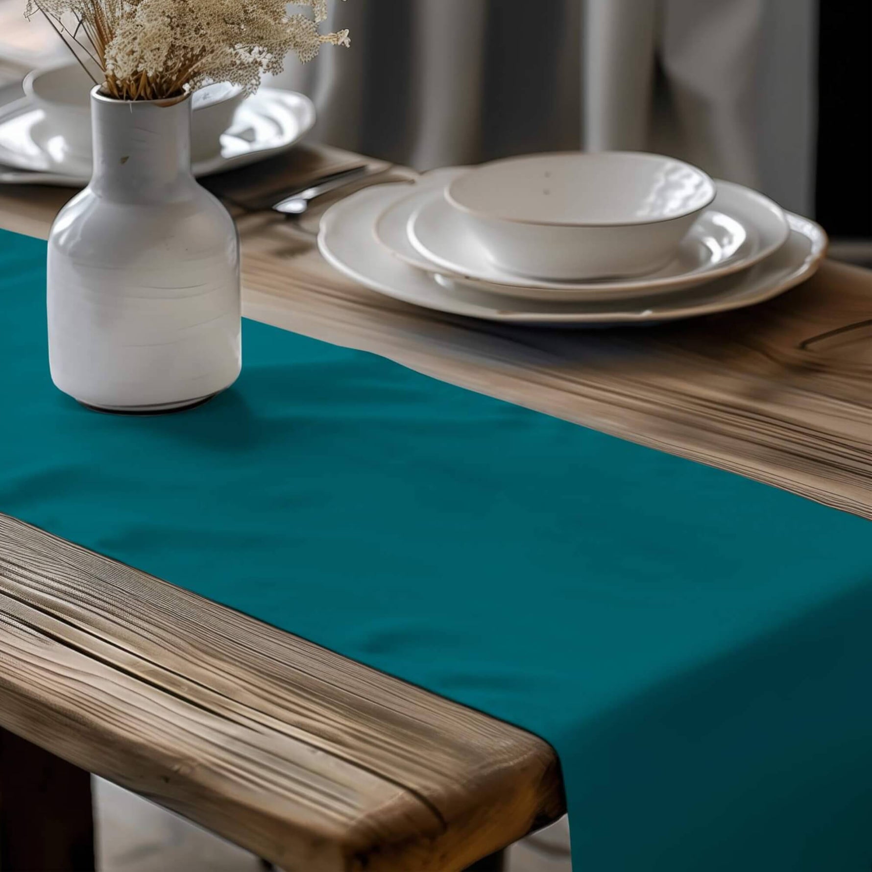 Aqua & Teal Table Runners and Placemats – Lagoon, Scuba & Caribbean