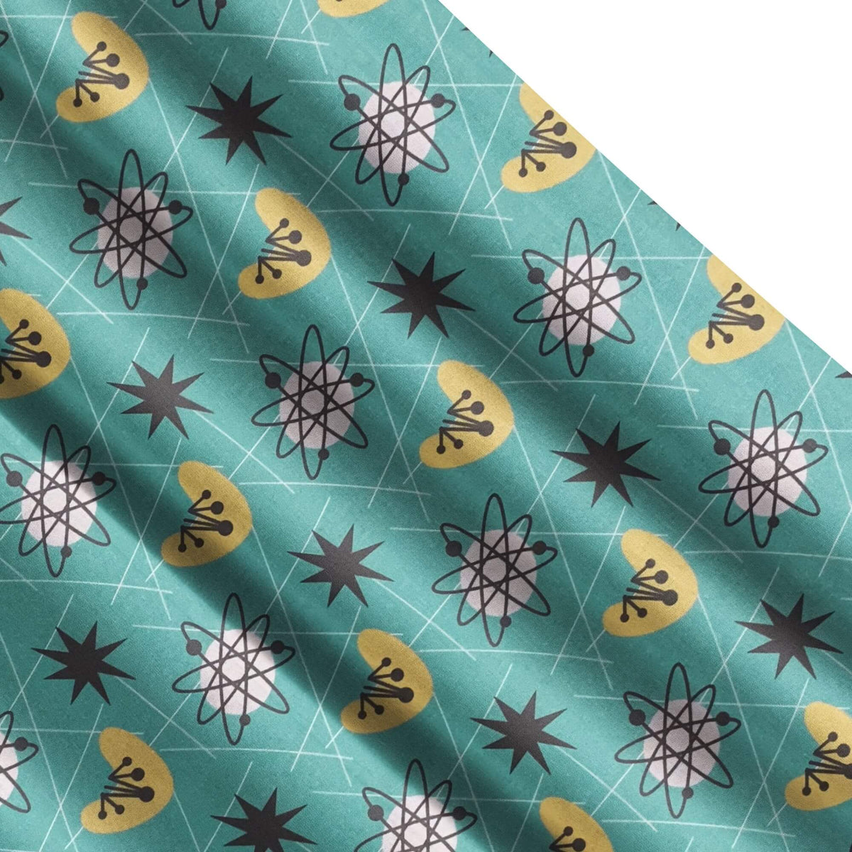 Atomic Retro Valances and Cafe Curtains Mid-Century Style