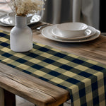 Black Plaid Fall Table Runners – Primitive Farmhouse Style