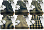 Black Plaid Fall Table Runners – Primitive Farmhouse Style