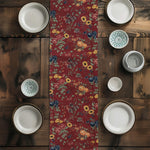 Blooming Garden Table Runners and Placemats – Burgundy or Beige