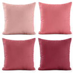 Blush & Pink Cotton Pillow Covers and Euro Shams – Custom Size Options