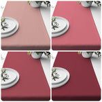 Light Pink, Rose Water, Blush, and Rhubarb Table Runners and Placemats