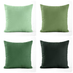 Botanical Green Pillow Covers and Euro Shams – Cotton & Custom Sizes