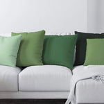 Botanical Green Pillow Covers and Euro Shams – Cotton & Custom Sizes