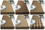 Brown Plaid Fall Table Runners – Rustic Country Charm