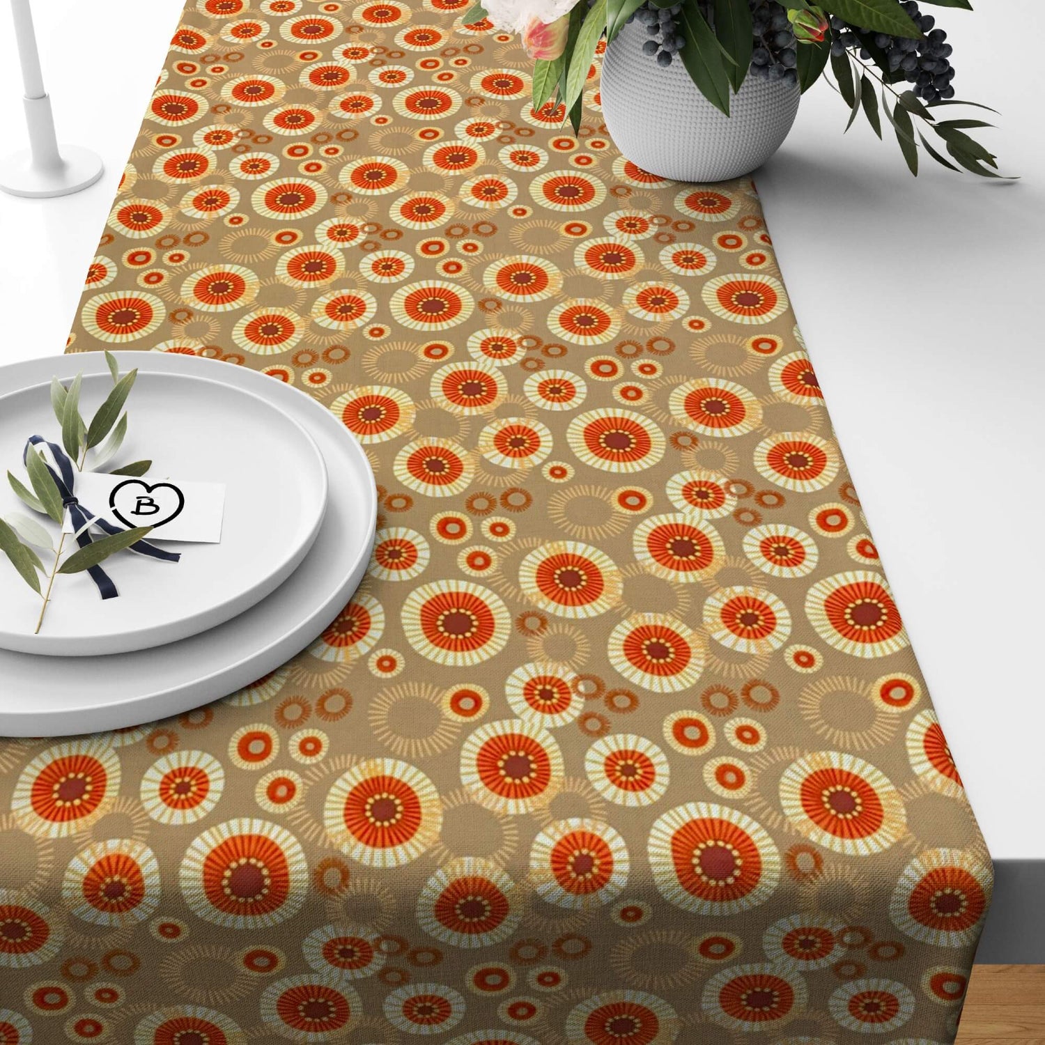Modern Sunburst Fall Table Runners – Bold & Colorful Style