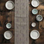 Cattail Crossing Table Runner: Modern Rustic Decor, Weathered Gray Brown