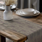 Cattail Crossing Table Runner: Modern Rustic Decor, Weathered Gray Brown