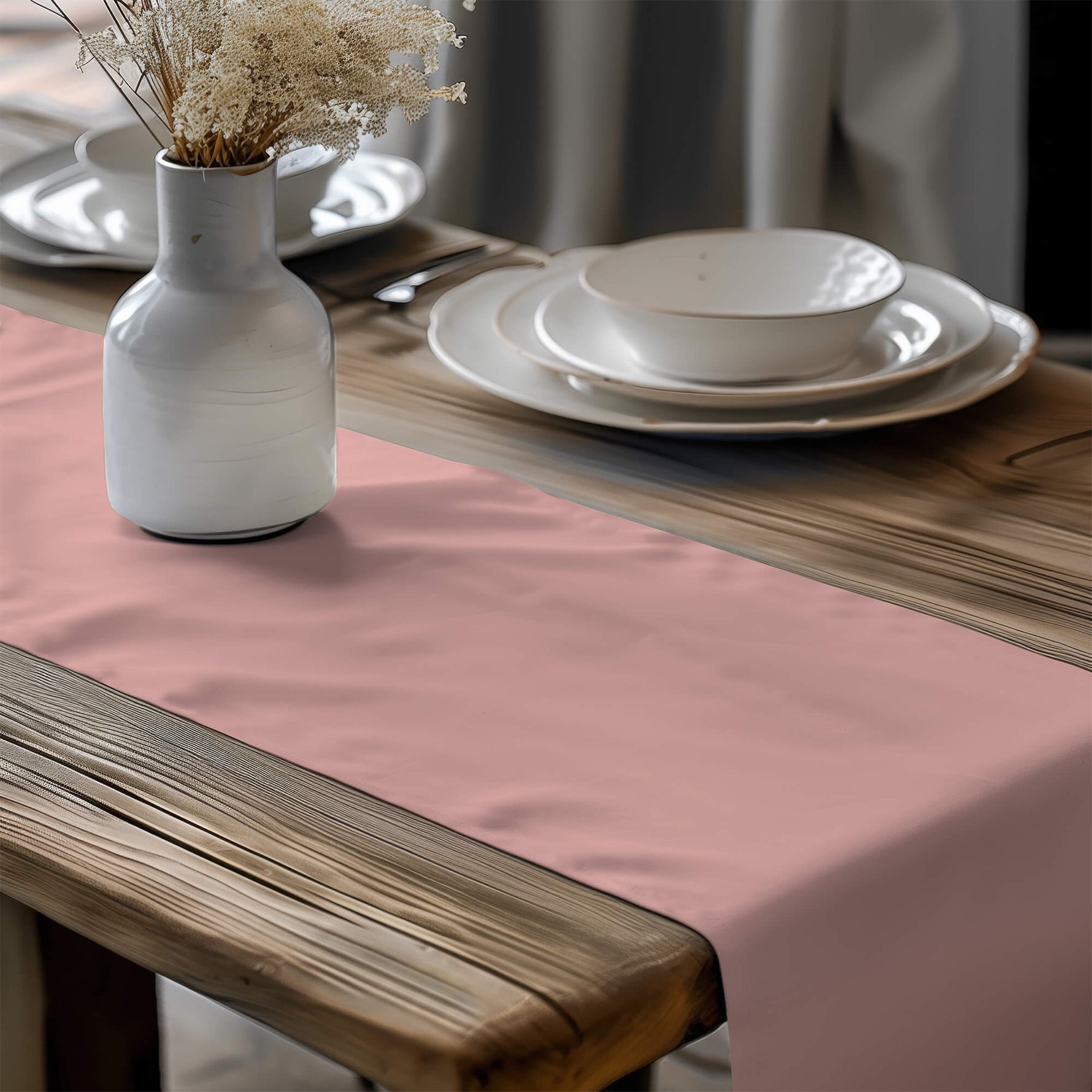 Charming Pink Table Runners and Placemats – Blush to Rose Water