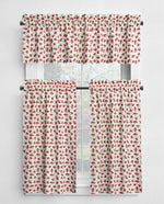 Cherries Galore Kitchen Valances and Cafe Curtains