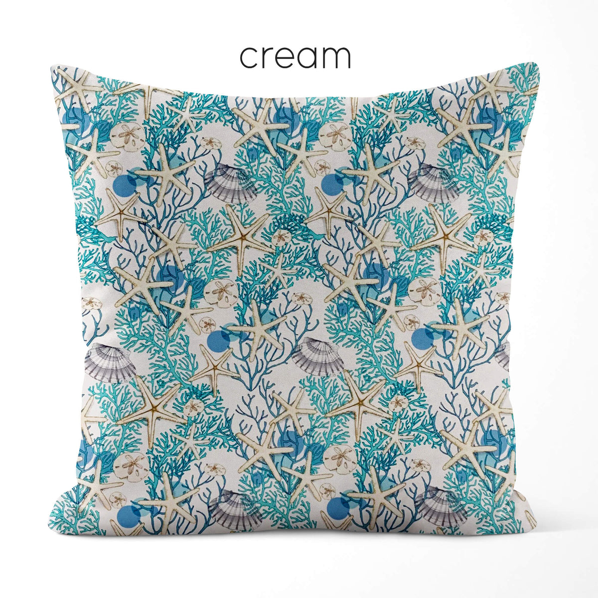 Serena Shores Coastal Pillow Covers and Euro Shams - cream