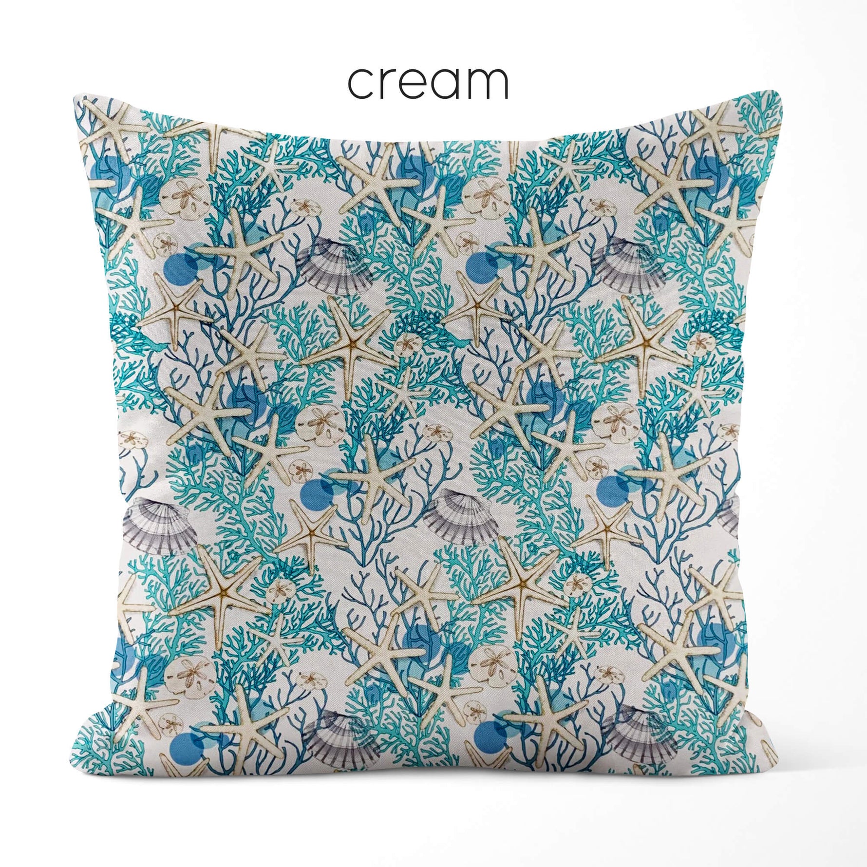 Serena Shores Coastal Pillow Covers and Euro Shams - cream
