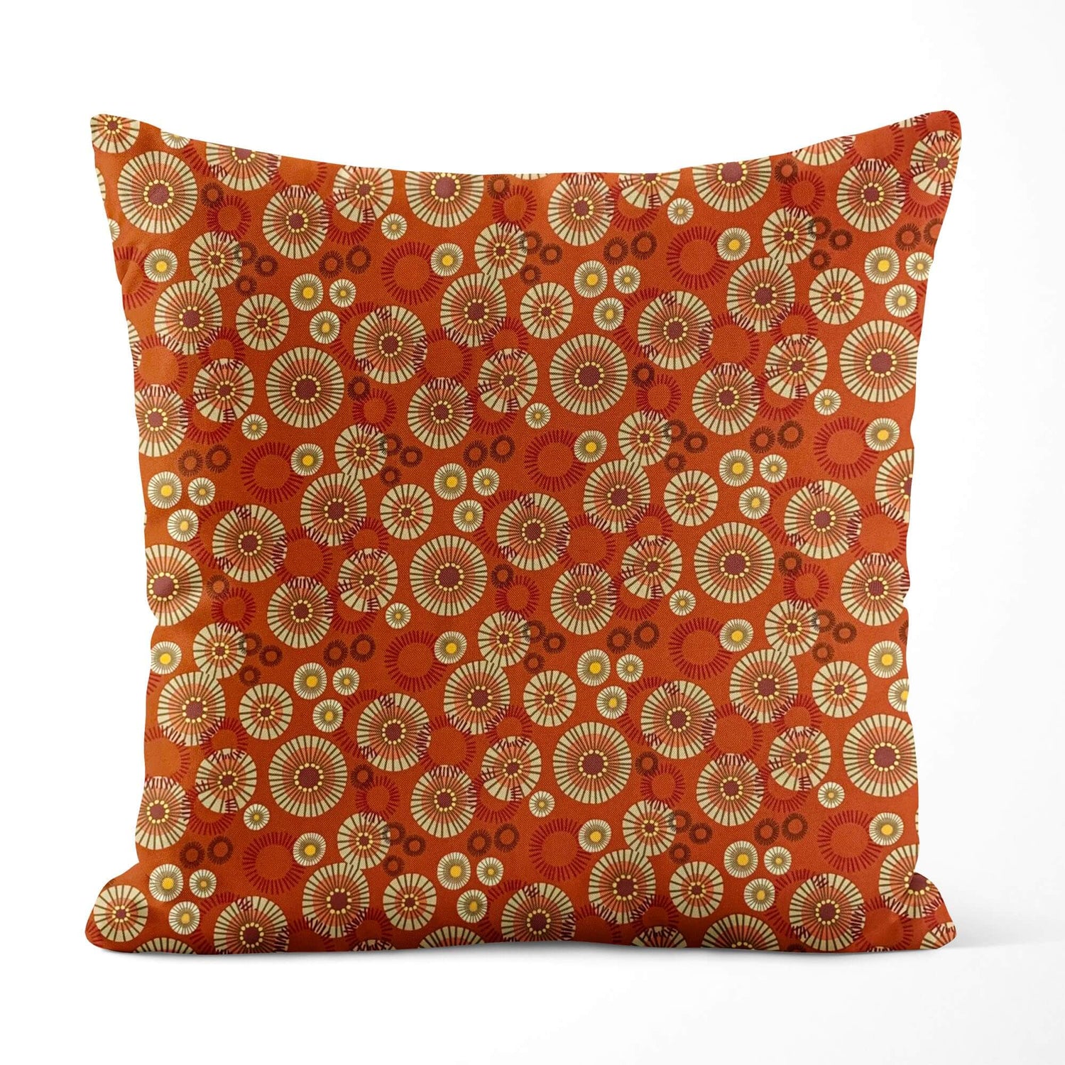 Copper Medallion Sunburst Pillow Covers and Euro Shams