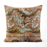 Desert River Pillow Covers and Euro Shams – Adobe, Blue & Green Tones