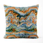 Desert River Pillow Covers and Euro Shams – Adobe, Blue & Green Tones