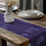 Eggplant Grunge Table Runners and Placemats – Modern Abstract Style