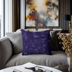 Eggplant Purple Abstract Grunge Pillow Covers and Euro Shams