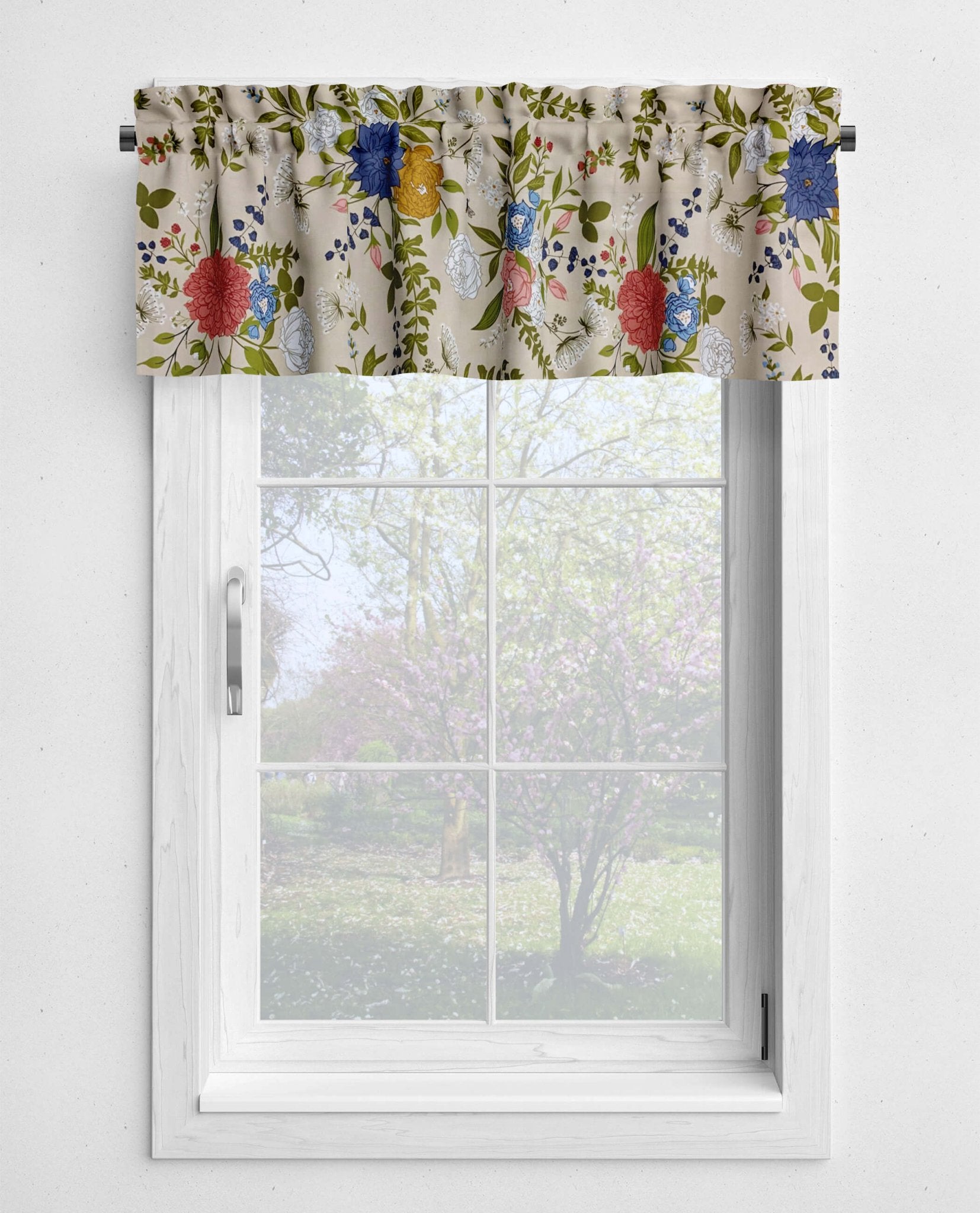 Enchantment Floral Rod Pocket Valances