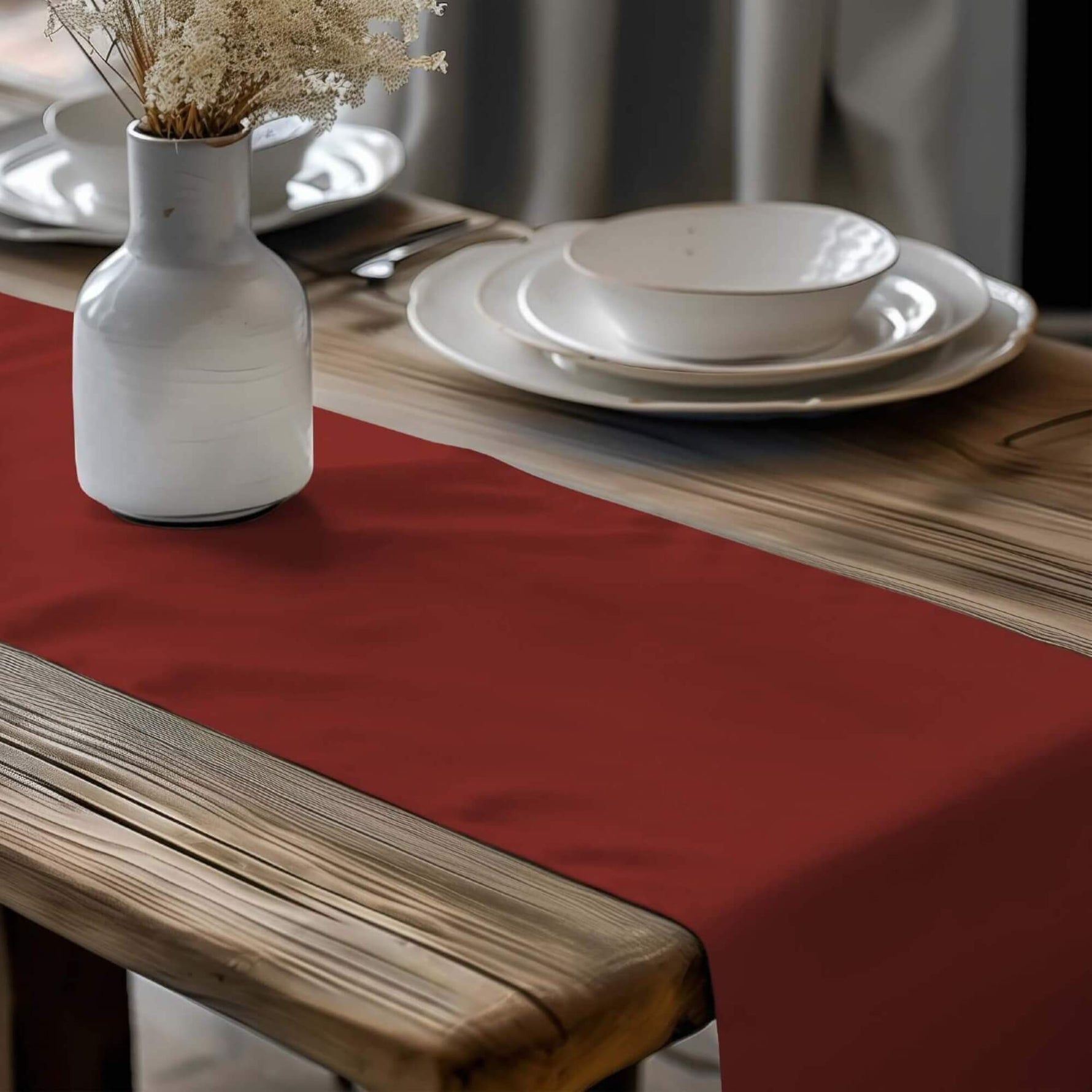 Fall Orange Table Runners and Placemats – Melon, Rust, Spice & Cinnamon