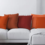 Fall Pillow Covers and Euro Shams – Rust, Spice & Orange Cotton Options