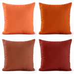 Fall Pillow Covers and Euro Shams – Rust, Spice & Orange Cotton Options